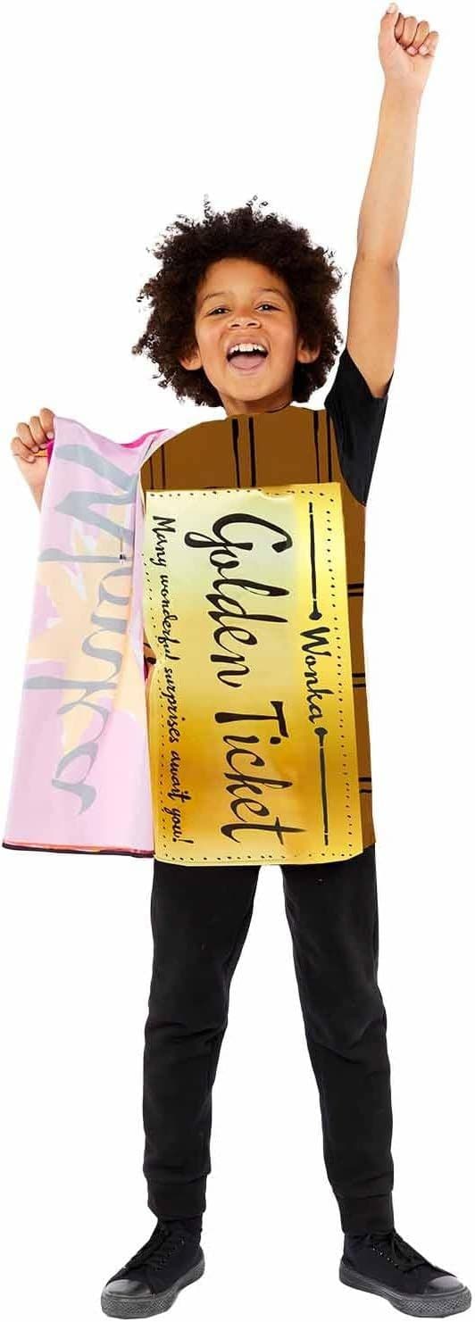Wonka Bar Tabard with Golden Ticket Costume