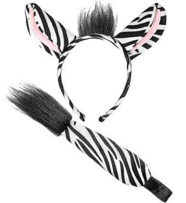 Zebra Ears & Tail