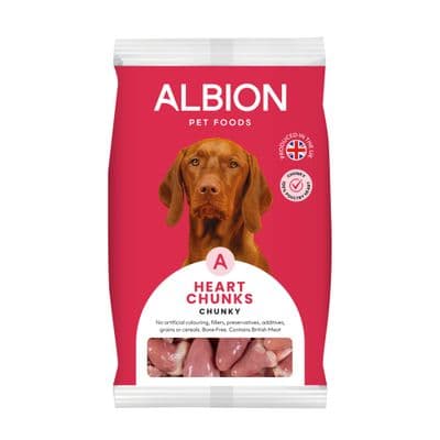 Albion Chunky Range Chicken Hearts 1kg