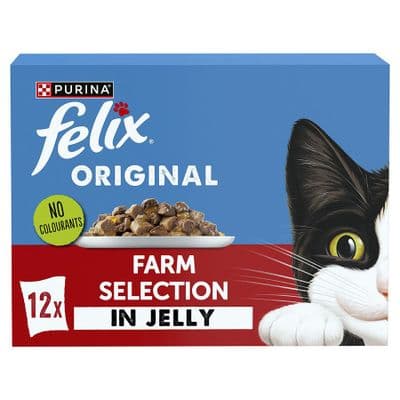 Felix Original Farm Selection  in Jelly 12 x 85g