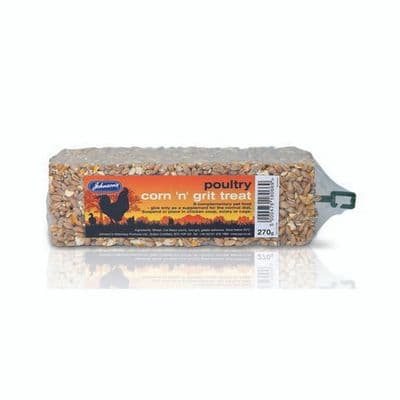 Johnsons Veterinary Poultry Corn N Grit Treat 270g