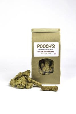 Pooch's Liver & Bacon Bones 250grms