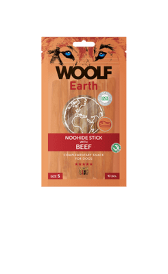 Woolf Earth Noohide Sticks with Beef 90g