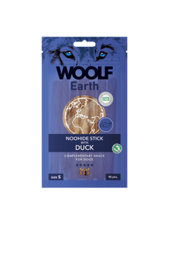 Woolf Earth Noohide Sticks with Duck  90g
