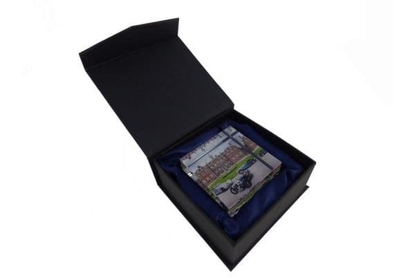 Glass Vision Paper Weight - 3 Cars