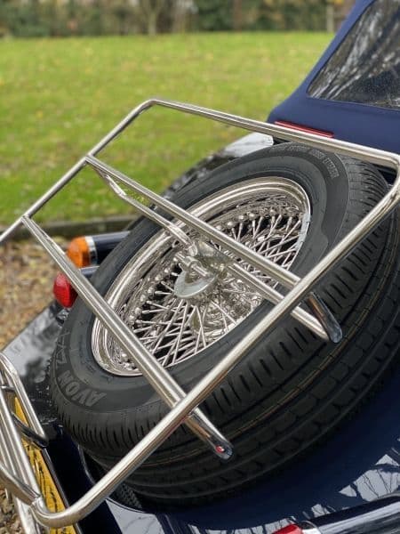 Librands Luggage rack for the New Morgan Plus Four with wire wheels