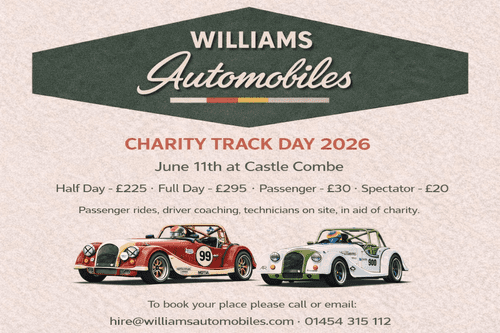 Williams Charity Track Day 2026 Half Day Package