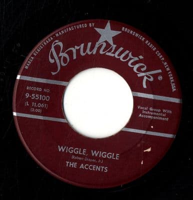 Accents,The - Wiggle Wiggle/Dreamin' And Schemin' (9-55100)