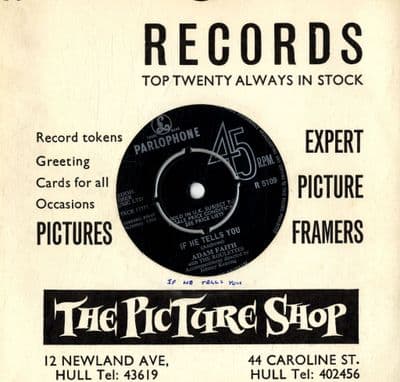 Adam Faith with The Roulettes - If He Tells You/Talk To Me (R 5109) Ex