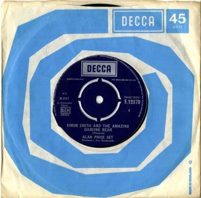 Alan Price Set - Simon Smith And The Amazing Dancing Bear/Tickle Me (F 12570)