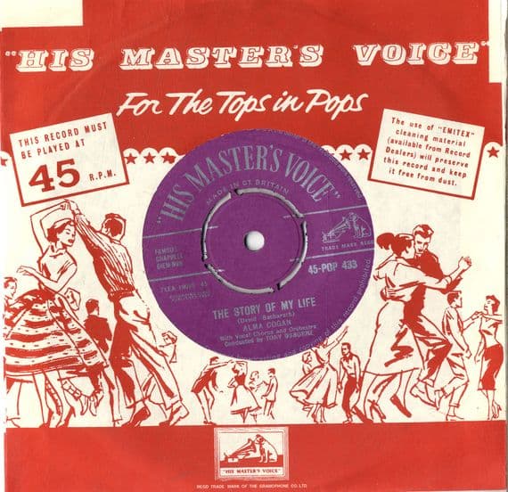 Alma Cogan - The Story Of My Life/Love Is (Pop 433) Ex