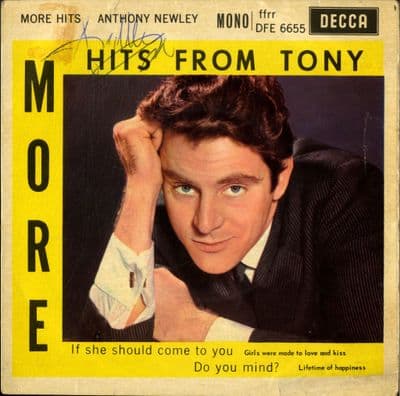 Anthony Newley - More Hits from Tony (DFE 6655) Autographed