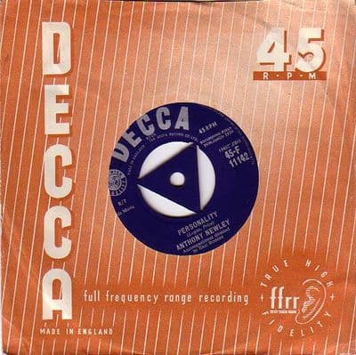 Anthony Newley - Personality/My Blue Angel (F 11142) Tri Centre