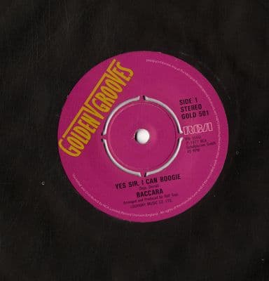 Baccara - Yes Sir I Can Boogie/Sorry I'm A Lady (Gold 501)