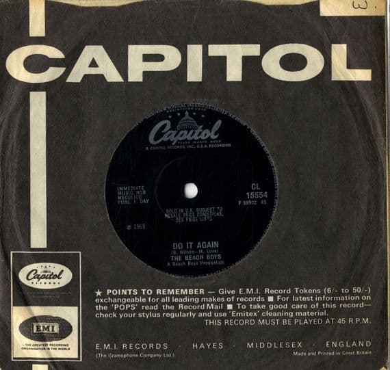 Beach Boys,The - Do It Again/Wake The World (CL 15554) M-