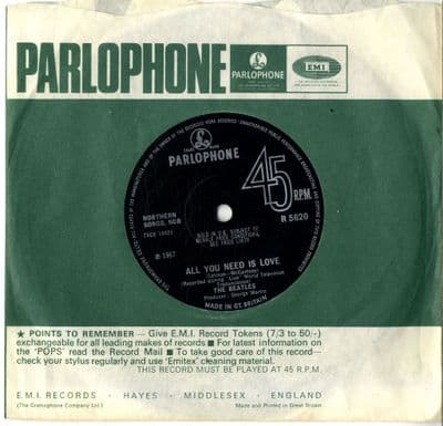 Beatles,The - All You Need Is Love/Baby, You're A Rich Man (R 5620) Ex