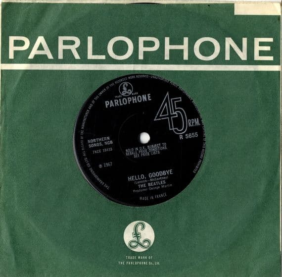 Beatles,The - Hello, Goodbye/I Am The Walrus (R 5655)  Solid Centre - M-