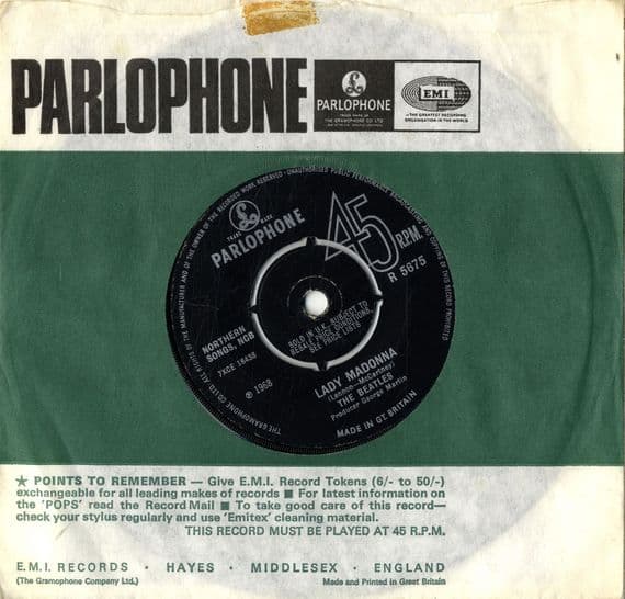 Beatles,The - Lady Madonna/The Inner Light (R 5675)