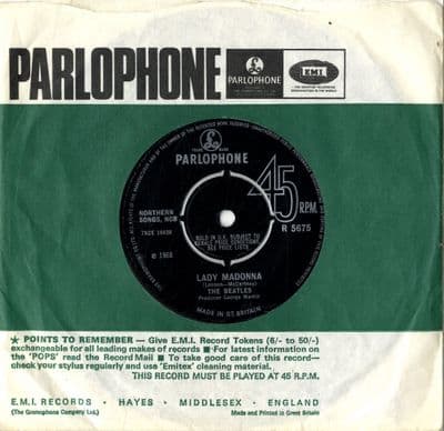 Beatles,The - Lady Madonna/The Inner Light (R 5675) M-