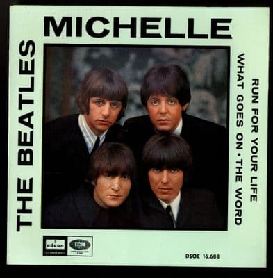 Beatles,The - Michelle - Run For Your Life (DSOE 16.688)  Spain - Ex/Ex