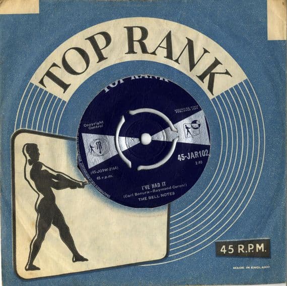 Bell Notes,The - I've Had It/Be Mine (Jar 102) Ex