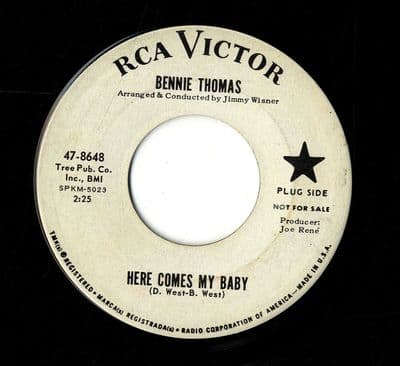 Bennie Thomas - Here Comes My BabyYoung And Lonely (47-8648) Promo