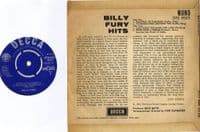 Billy Fury - Billy Fury Hits (DFE 8505)