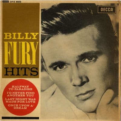 Billy Fury - Billy Fury Hits (DFE 8505)