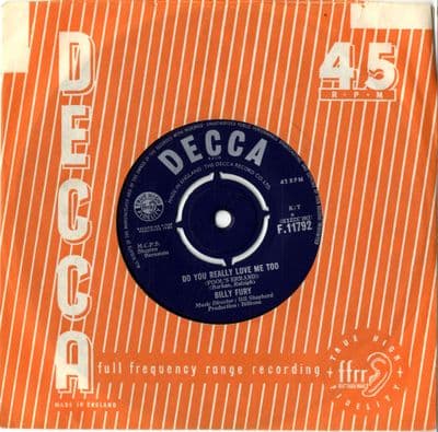 Billy Fury - Do You Really Love Me Too/What Am I Gonna Do (F 11792)
