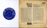 Billy Fury - Hits - Halfway To Paradise  (DFE 8505)