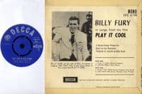 Billy Fury - Play It Cool (DFE 6708) Ex/Ex