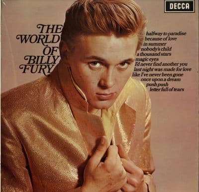 Billy Fury - The World Of Billy Fury (Spa 188) Ex/Ex