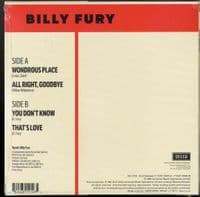 Billy Fury - Wondrous Place - Record Store Day Issue - Clear Vinyl - New/Sealed
