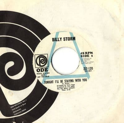 Billy Storm - Tonight I'll Be Staying With You/Coal Mine (ZS7-120) M-