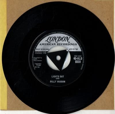 Billy Vaugn - Lights Out/Your Cheatin' Heart (HLD 8859)