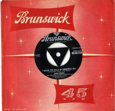 Bing Crosby - It's Beginning To Look A Lot Like Christmas/ I Heard The Bells On Christmas Day - M-