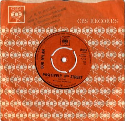 Bob Dylan - Positively 4th Street/From A Buick 6 (201824)