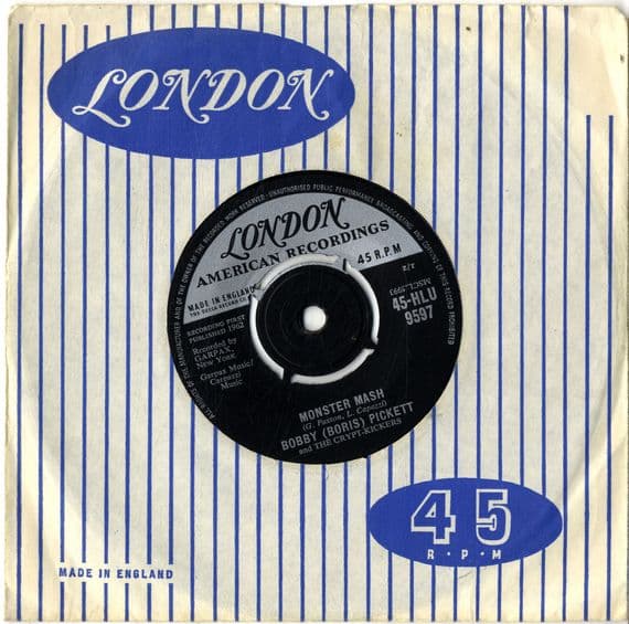 Bobby (Boris) Pickett - Monster Mash/Monsters' Mash Party (HLU 9597)
