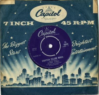 Bobby Darin - Eighteen Yellow Roses/Not For Me (CL 15306) Ex