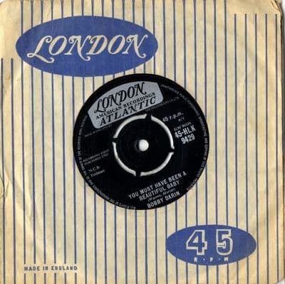 Bobby Darin - You Must Have Been A Beautiful Baby/Sorrow Tomorrow (HLK 9429) Ex