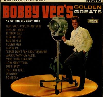 Bobby Vee - Bobby Vee's Golden Greats (LBY 1112) Autographed