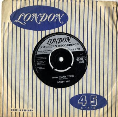 Bobby Vee - How Many Tears/Baby Face (HL-G 9389) Ex