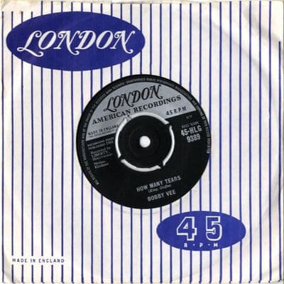 Bobby Vee - How Many Tears/Baby Face (HLG 9389)