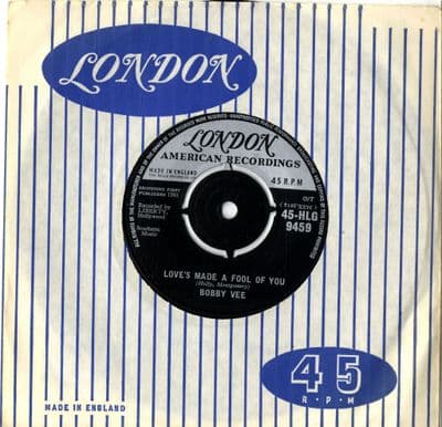 Bobby Vee - Love's Made A Fool Of You/Susie Q (HLG 9459) M-