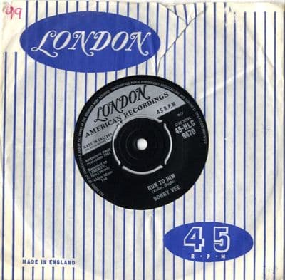 Bobby Vee - Run To Him/Walkin' With My Angel (HLG 9470)