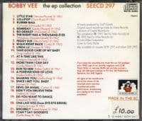 Bobby Vee - The EP Collection - See For Miles CD