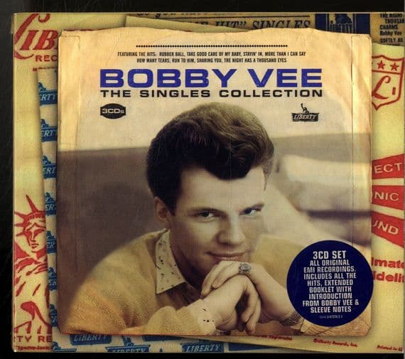 Bobby Vee - The Singles Collection - 3 x CD Set - 95 Tracks