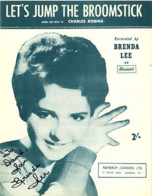 Brenda Lee - Let's Jump The Broomstick - Mint - Autographed