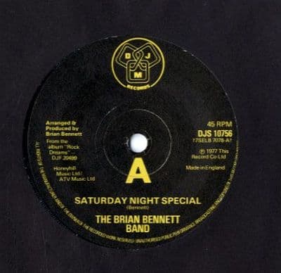 Brian Bennett Band,The - Saturday Night Special/Farewell To A Friend (DJS 10756)