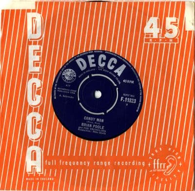 Brian Poole and The Tremeloes - Candy Man/I Wish I Could Dance (F 11823) Mint